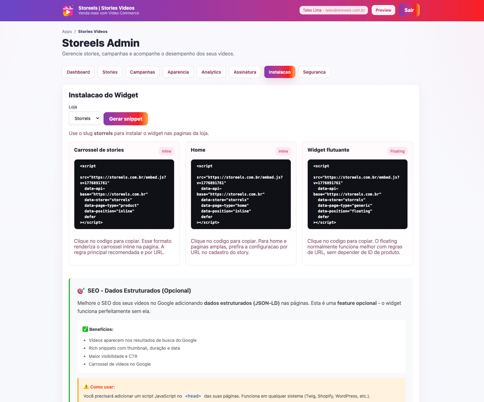 Imagem 6 do projeto Storeels | Video Commerce para Ecommerce