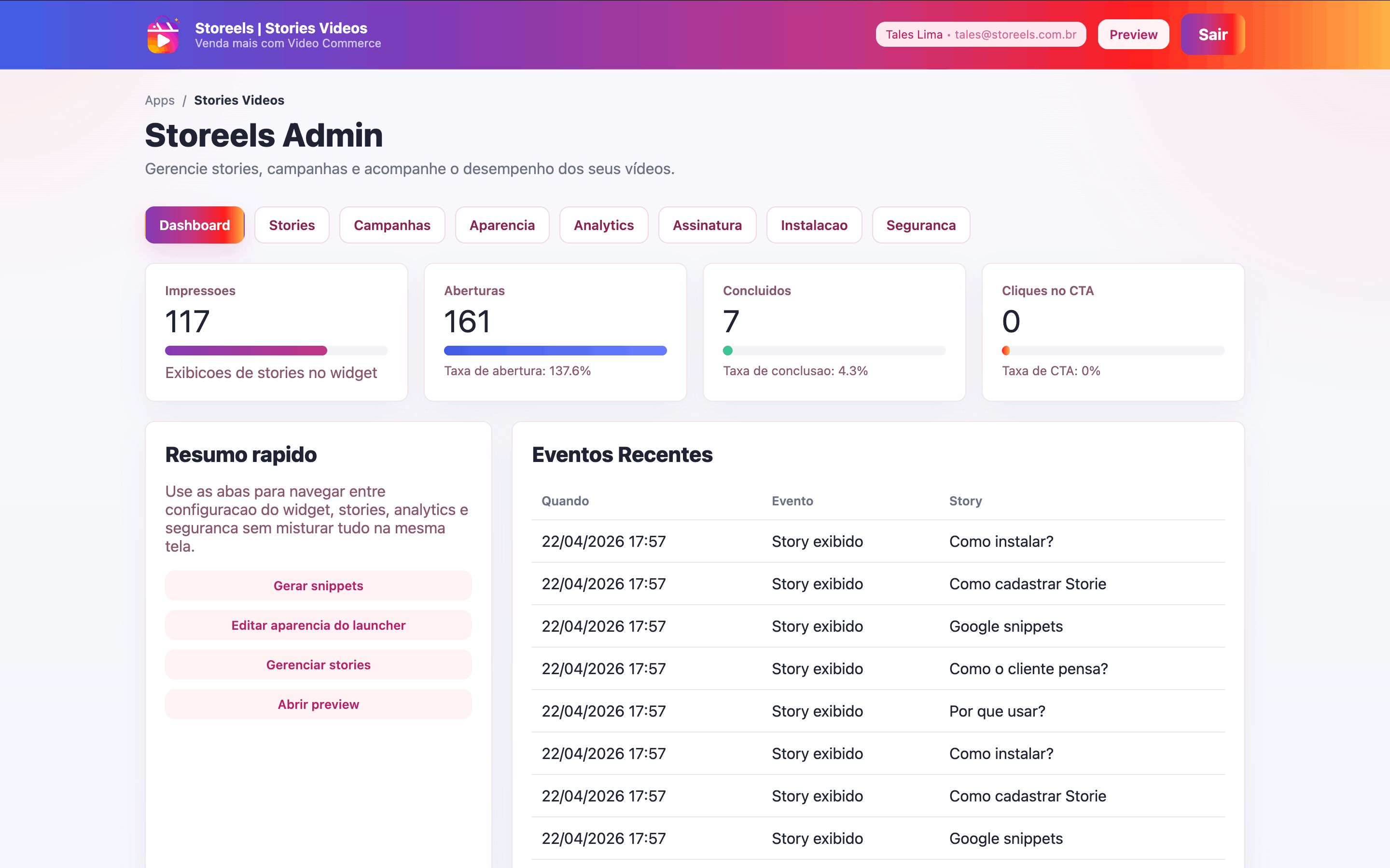 Imagem 4 do projeto Storeels | Video Commerce para Ecommerce