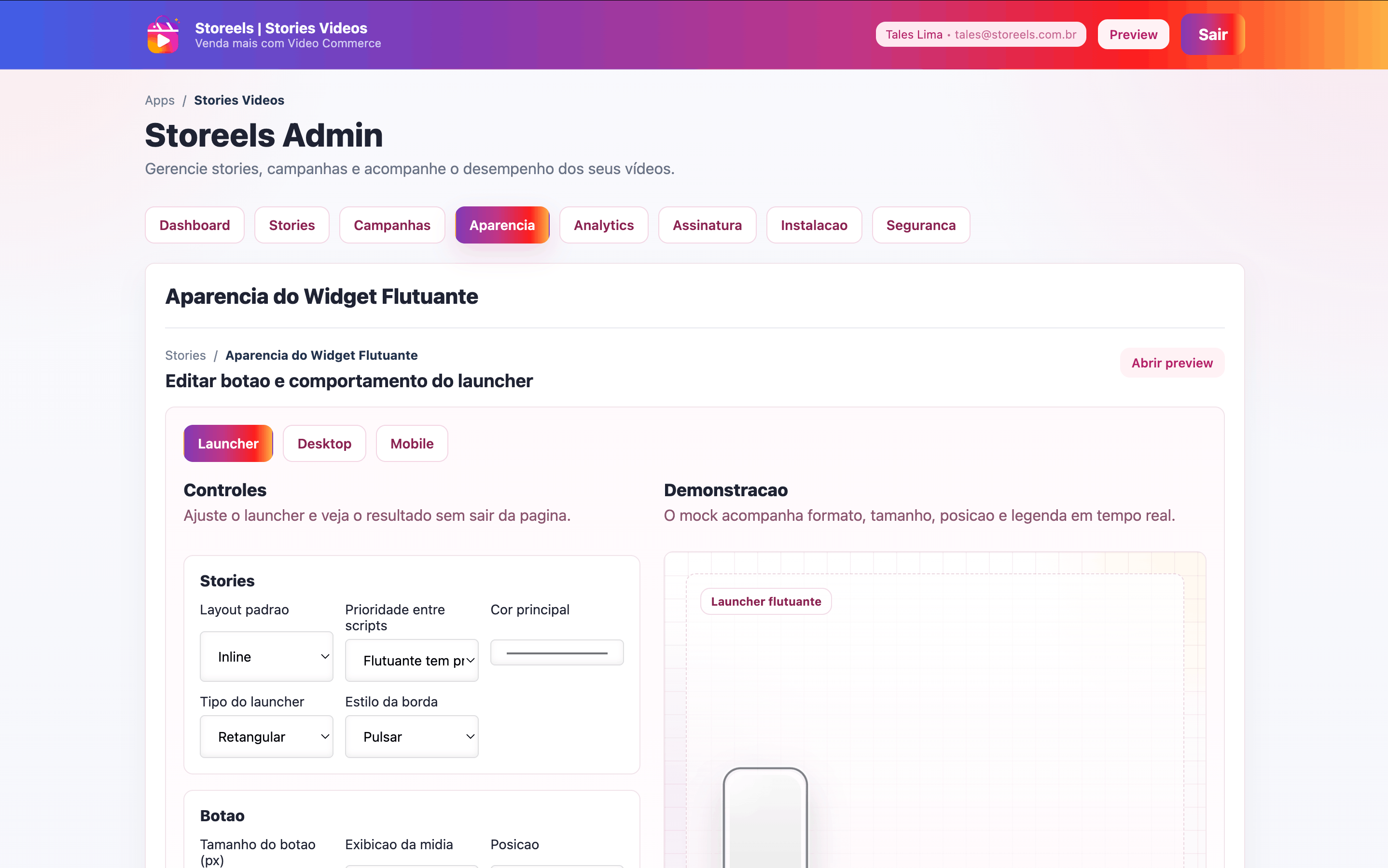 Imagem 6 do projeto Storeels | Video Commerce para Ecommerce