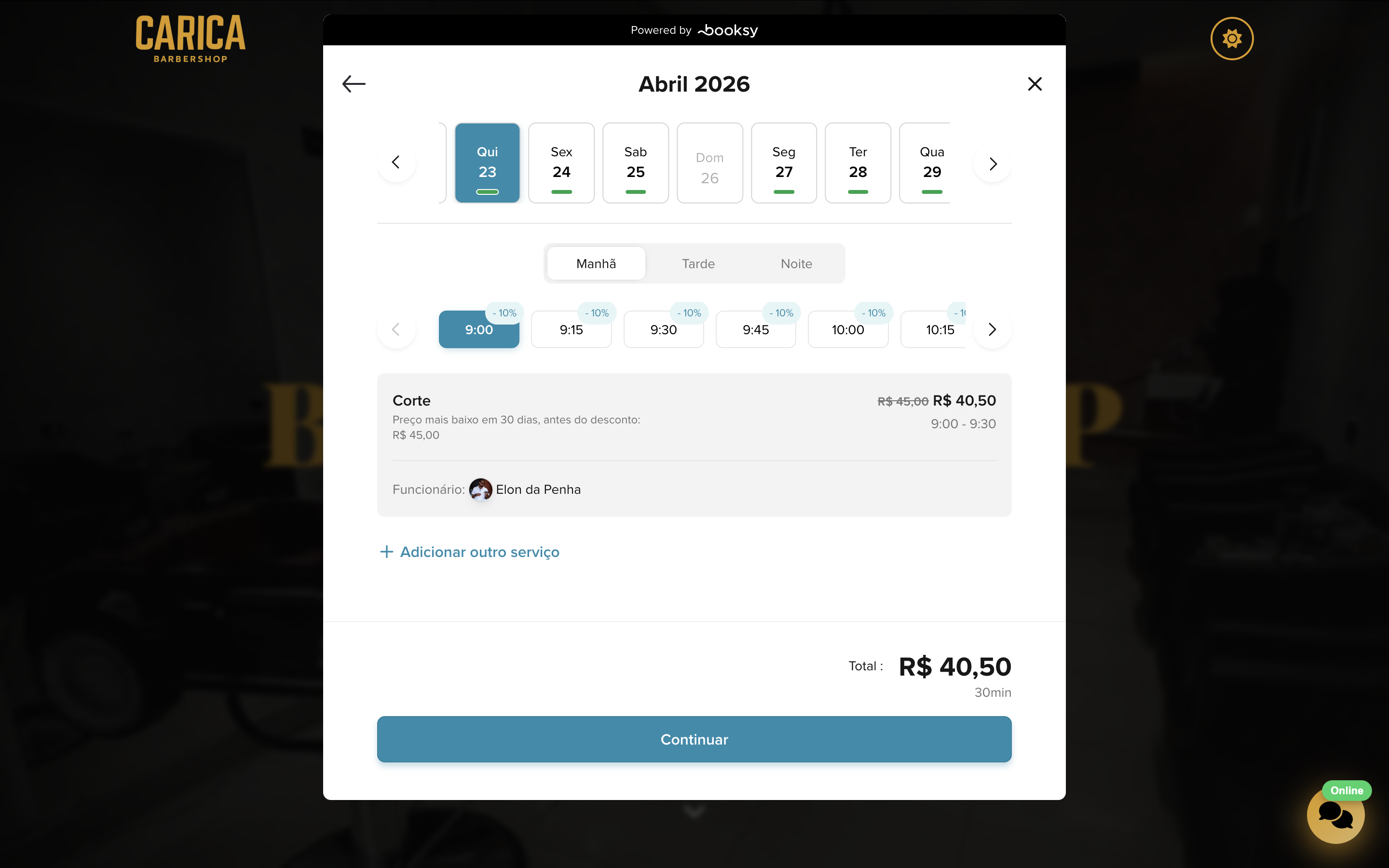 Imagem 9 do projeto Carica BarberShop | Site Institucional Premium