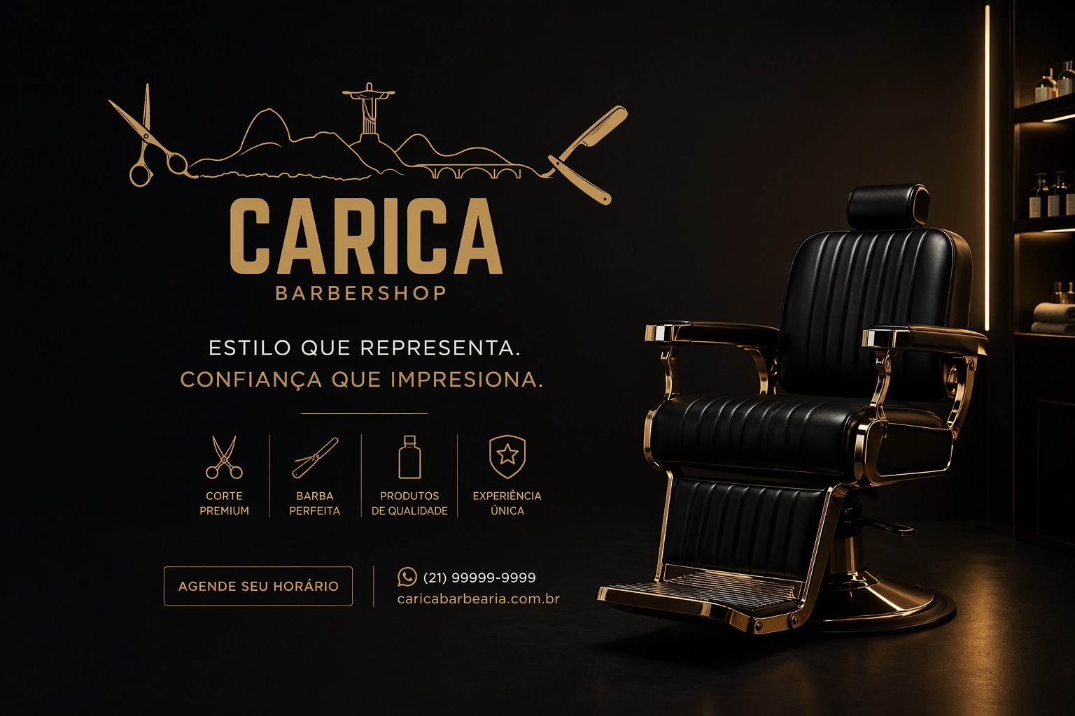 Imagem do projeto Carica BarberShop | Site Institucional Premium